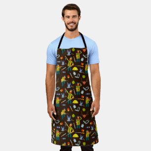 Bearded Hunter Ducks Deer Shotgun Shell Outdoors A Apron