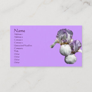 Bearded Iris Flowers Business Card