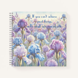 Bearded Iris & Quote Notebook