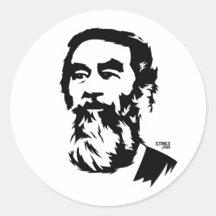 Bearded Saddam Hussein Portrait Sticker
