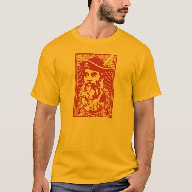 Bearded Saddam Hussein Portrait T-Shirt (Front)
