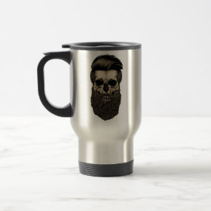 Bearded Skull Travel Mug
