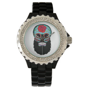 Bearded Sugar Skull Watch