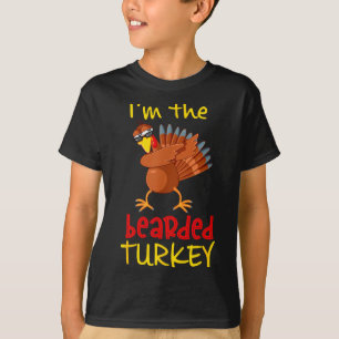 Bearded Turkey Matching Family Group Thanksgiving  T-Shirt