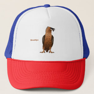 Bearded Vulture cartoon illustration Trucker Hat