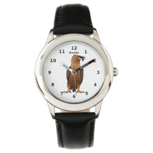 Bearded Vulture cartoon illustration Watch