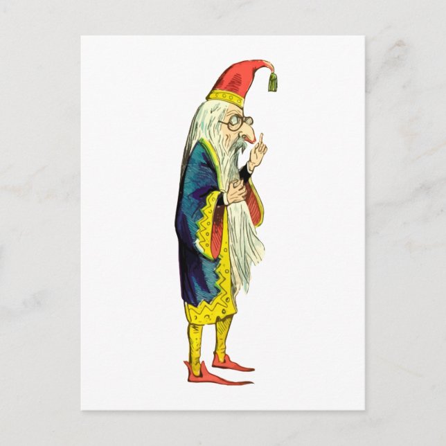 Bearded wizard postcard (Front)