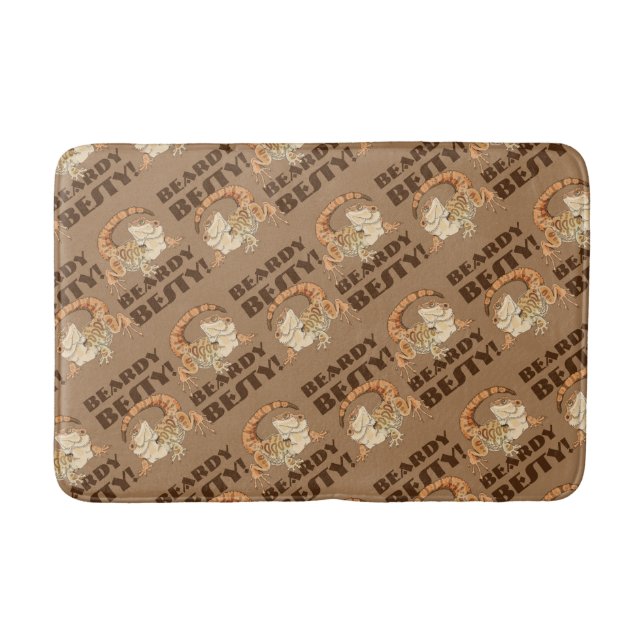 Beardie Bestie  Bath Mat (Front)