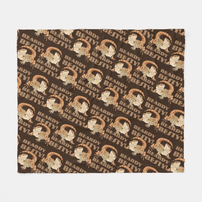 Beardie Bestie Fleece Blanket (Front (Horizontal))