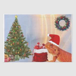 Beardie-Claus - Bearded Dragon Santa Tissue Paper