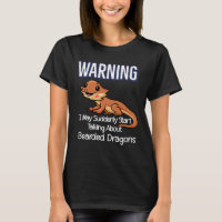 Beardie mom Cute Lizard Warning Quote  Bearded Dra