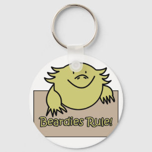 Beardies Rule! Keychain