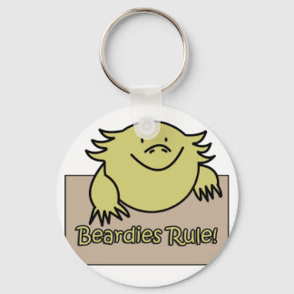 Beardies Rule! Keychain