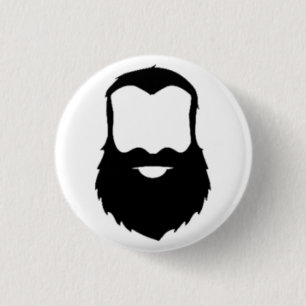 BEARDS 1 INCH ROUND BUTTON