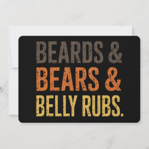 Beards Bears Belly Rubs LGBTQ Gay Pride Ally Invitation
