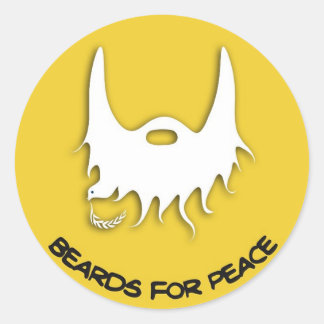 beards for peace sticker new logo
