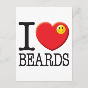 Beards Love Postcard