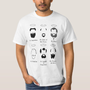 Beards of the Saints version 2 mens t shirt