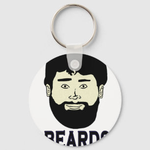 BEARDS - They grow on you Keychain