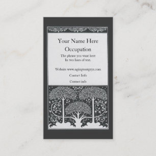 Beardsley Black & White Trees Landscaping Business Card