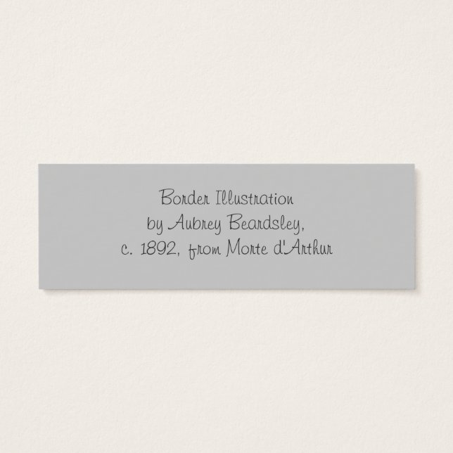 Beardsley Border Abstract Book Mark (Back)