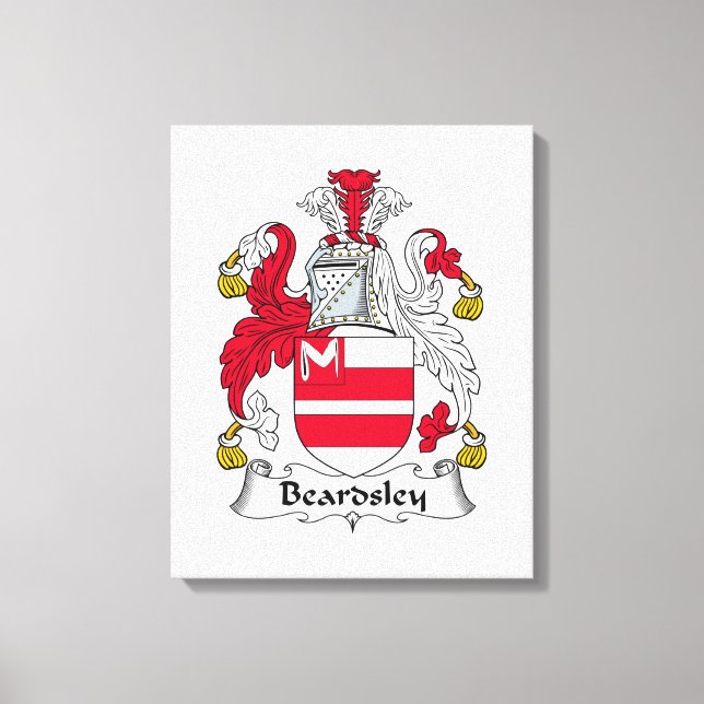 Beardsley Family Crest Canvas Print (Front)