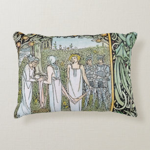 Beardsley: Morte D'Arthur Decorative Pillow