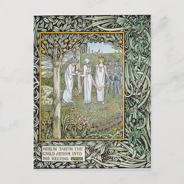 Beardsley: Morte D'Arthur Postcard (Front)