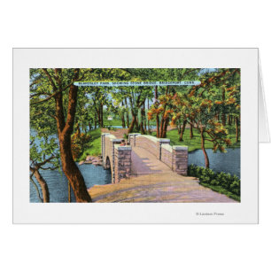 Beardsley Park Vue sur le pont de pierre