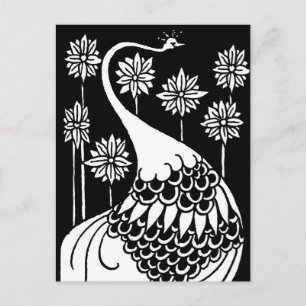 Beardsley Peacock Post Card