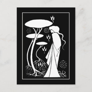 Beardsley Sorceress LeFay Post Card