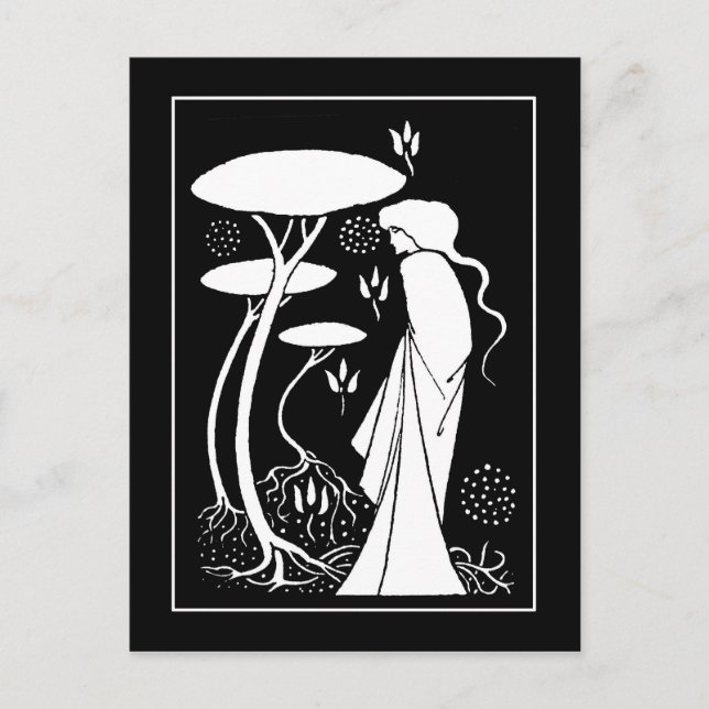 Beardsley Sorceress LeFay Post Card (Front)