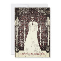 Beardsleyan Happy Halloween Greeting Card