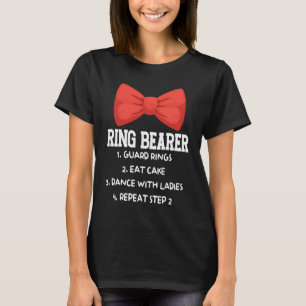 Bearer Ring Guard Rings Eat Cake Wedding Marriage T-Shirt
