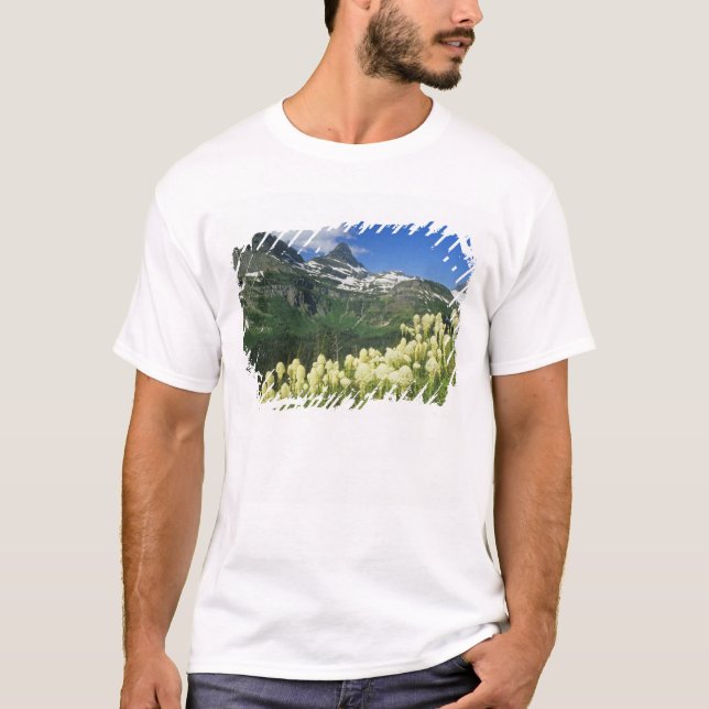 Beargrass near Logan Pass in Gacier National T-Shirt (Front)