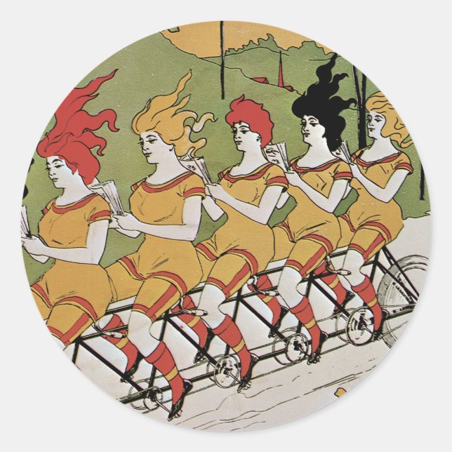 Bearings Bicycle Poster Classic Round Sticker (Front)