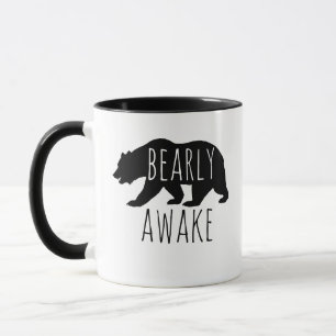 Bearly Awake Barely Awake Coffee Mug