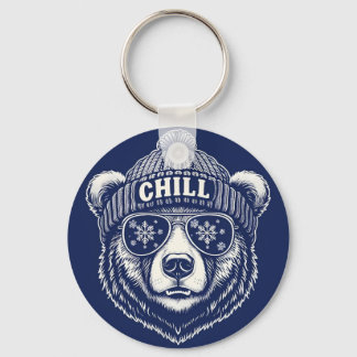 Bearly Cool Keychain" Keychain