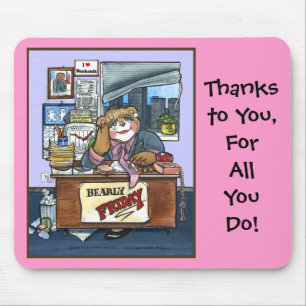 Bearly Friday Mouse Pad