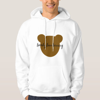 Bearly Functioning Funny Men's Hoodie | Cute Bear