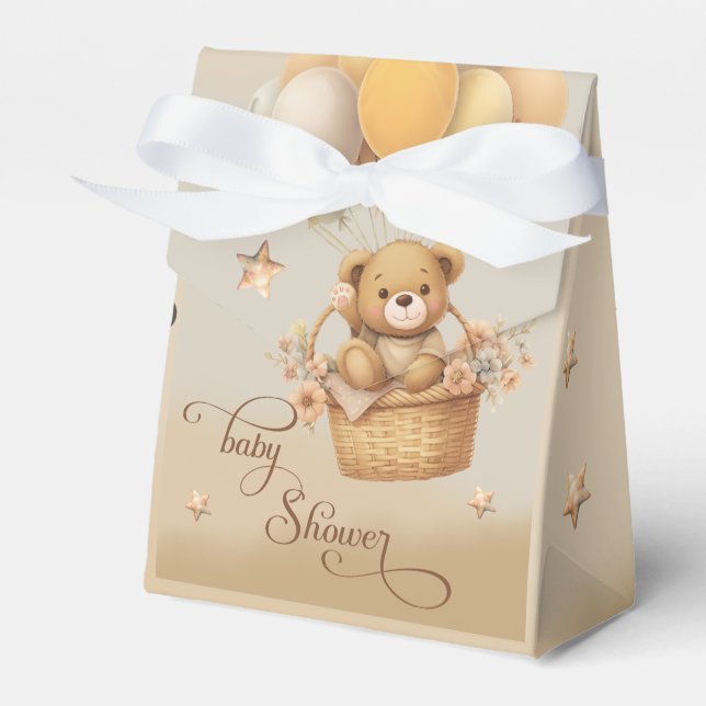 Bearly wait baby shower  favor box (Front Side)