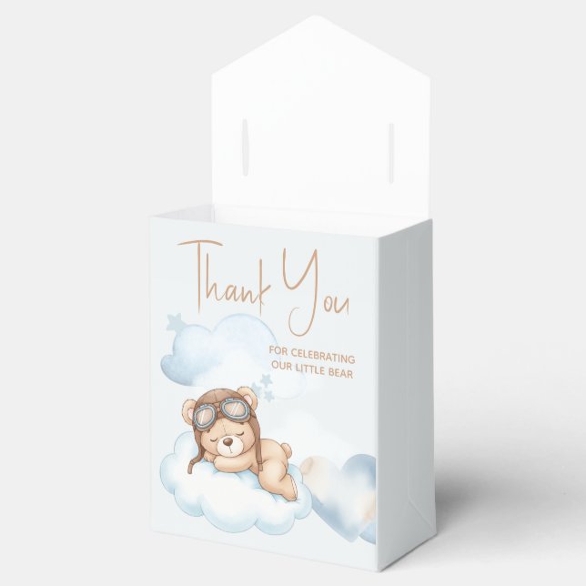 Bearly Wait Baby Shower Favor Box (Opened)