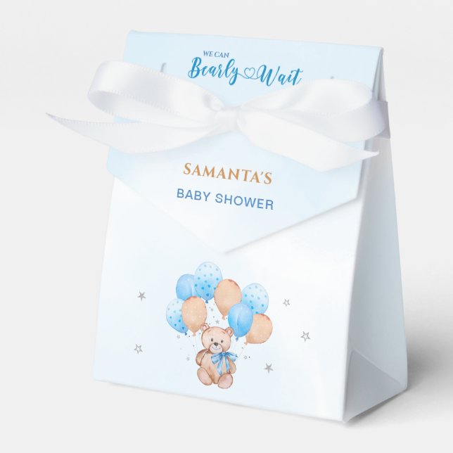 Bearly Wait Baby Shower Favor Box (Front Side)
