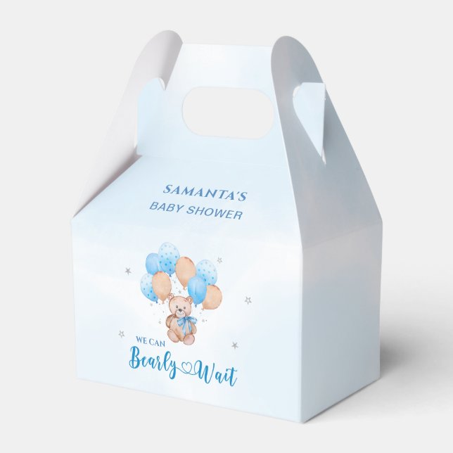 Bearly Wait Baby Shower Favor Box (Front Side)