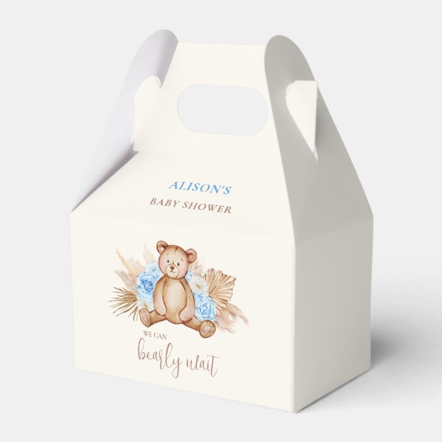 Bearly Wait Baby Shower Favor Box (Front Side)