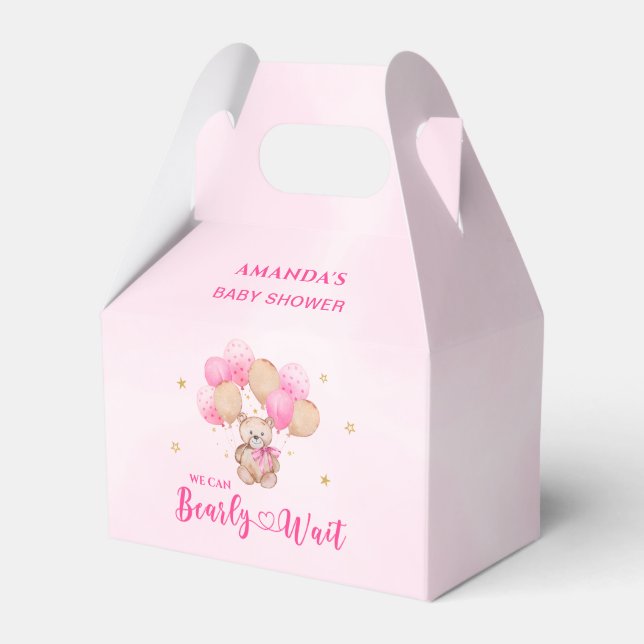 Bearly Wait Baby Shower Favor Box (Front Side)