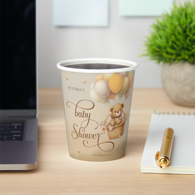 Bearly wait baby shower  paper cups (Insitu)