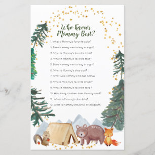 Bearly Wait Baby Shower Who Knows Mommy Best Game