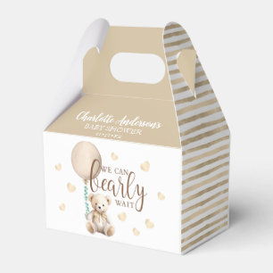 Bearly Wait Brown Baby Shower Favour Box