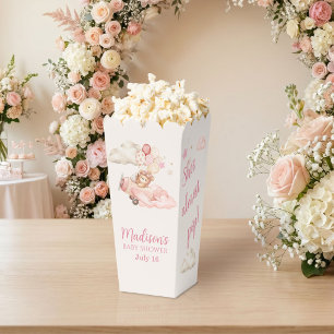 Bearly Wait Girl Baby Shower Popcorn Favor Box